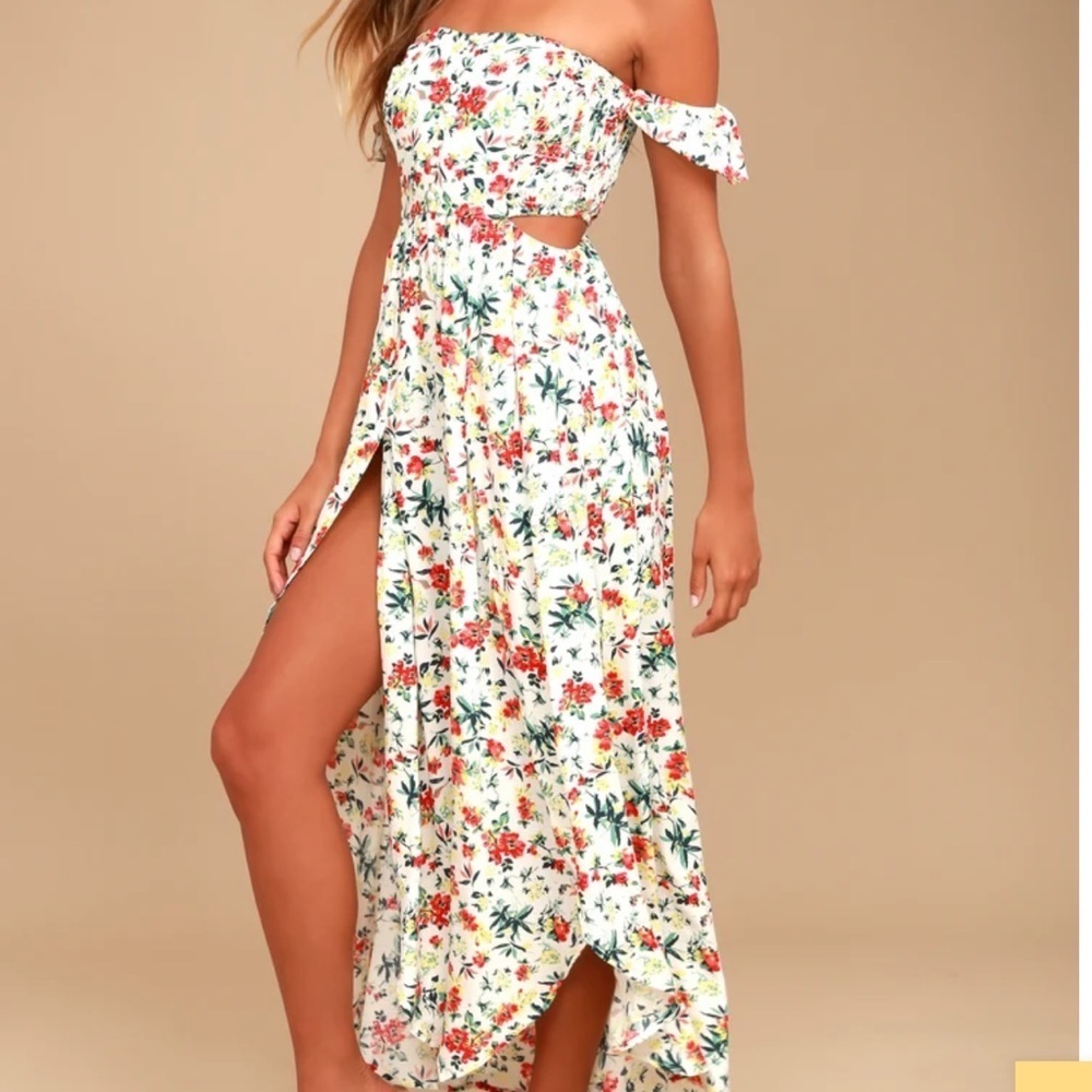 Nwt lulus floral dress - Picture 2 of 7